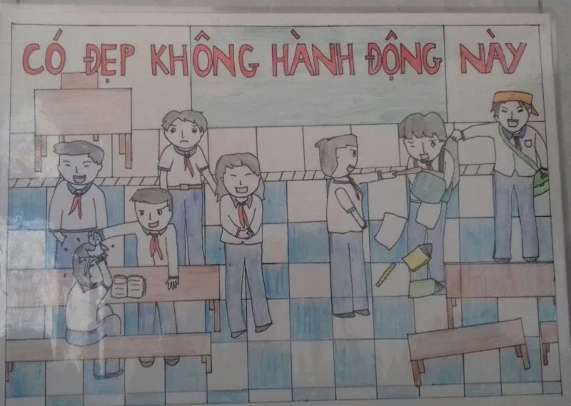 100+ ảnh tranh vẽ bạo lực học đường ấn tượng · ảnh 1