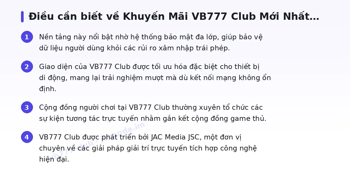 Những điều cần biết về vb777 club