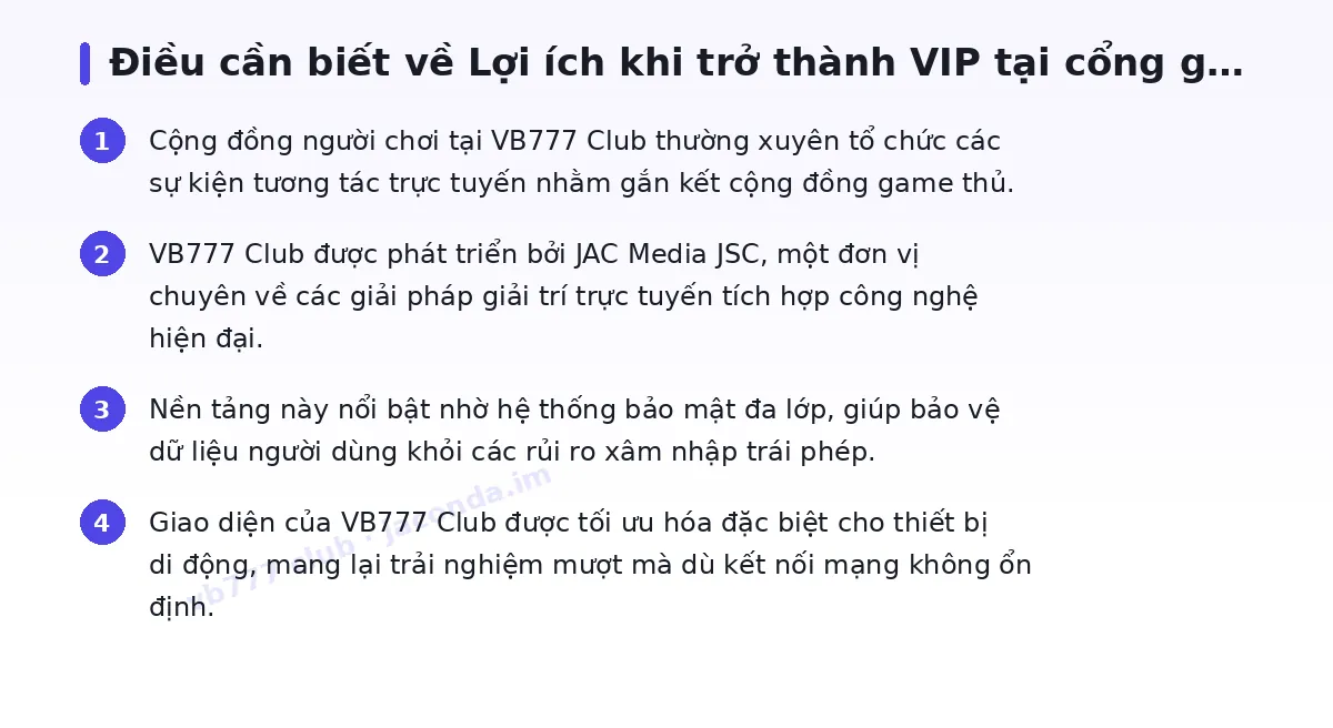 Những điều cần biết về vb777 club