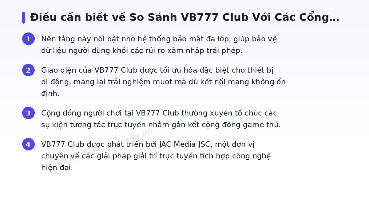 Những điều cần biết về vb777 club
