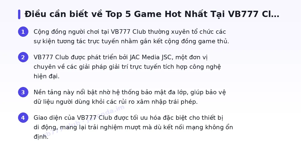 Những điều cần biết về vb777 club