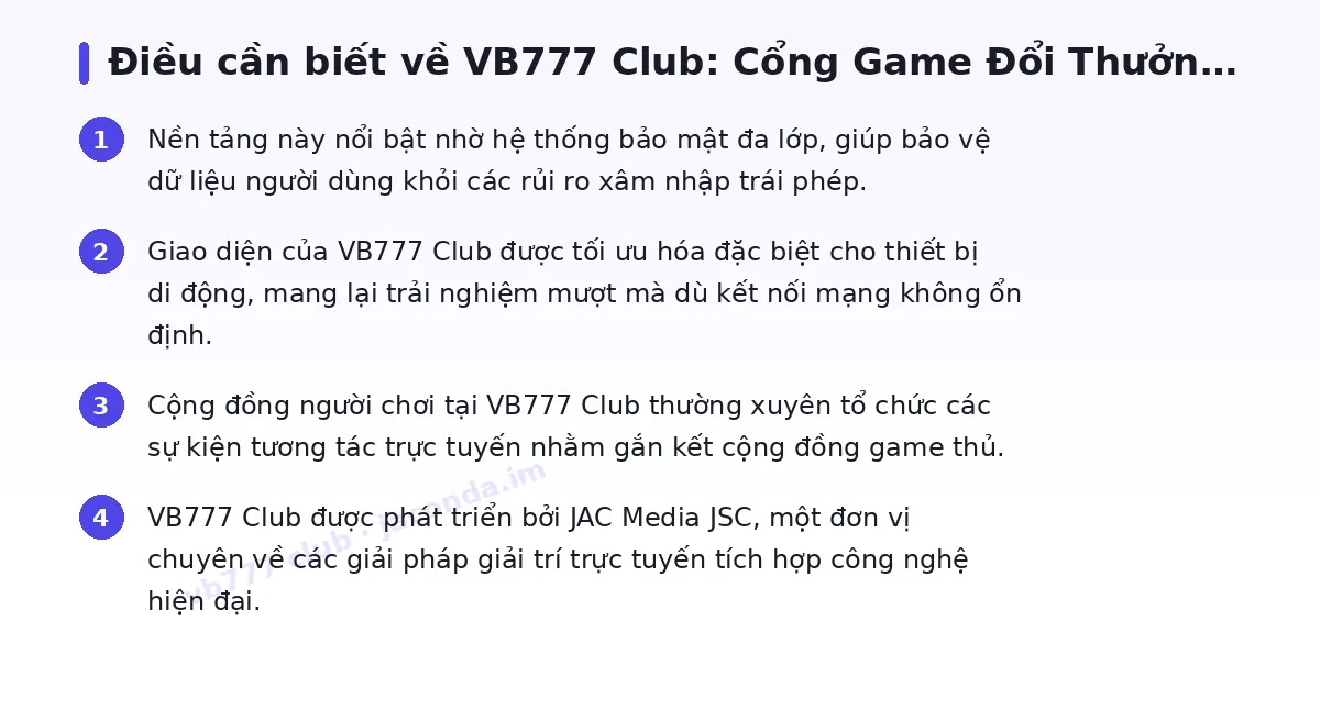Những điều cần biết về vb777 club